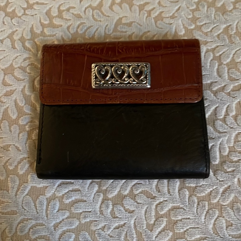 COPY - Brighton, black and brown bifold wallet